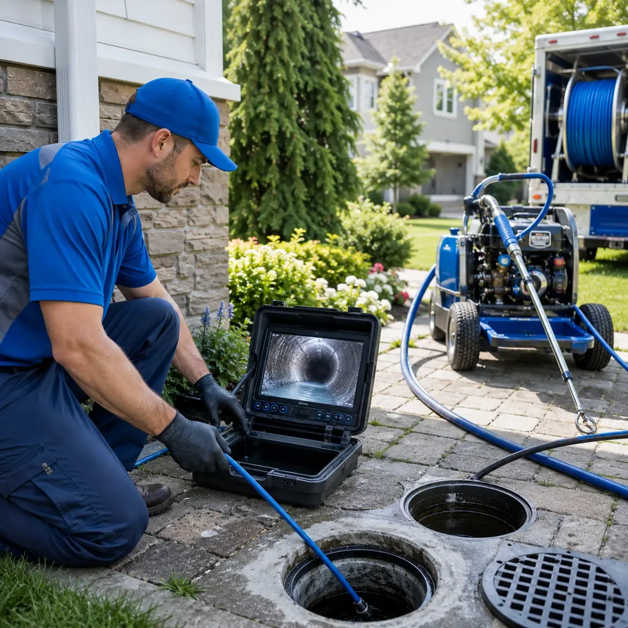 Outdoor drain cleaning professionals serving Thurmond, NC